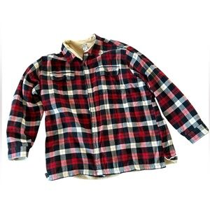 Vintage L. L. Bean fleece lined flannel